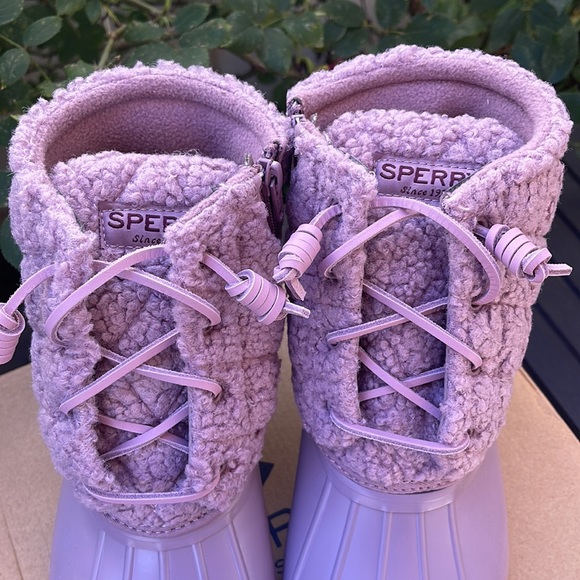 Sperry - Saltwater Sherpa Boots - Lavender Size:8 - Picture 5 of 16